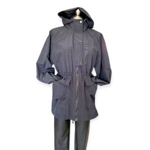 Only Black Utility Jacket with Hood and Weatherproof Material NWT Sz Med…